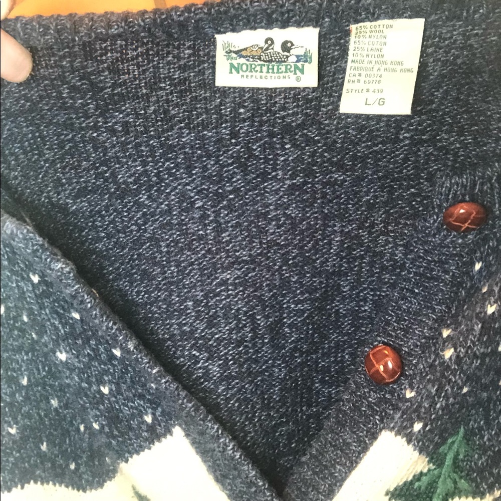 Vintage winter cabin sweater * - Picture 7 of 7